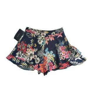 Zara Floral Flowy Flounce Shorts